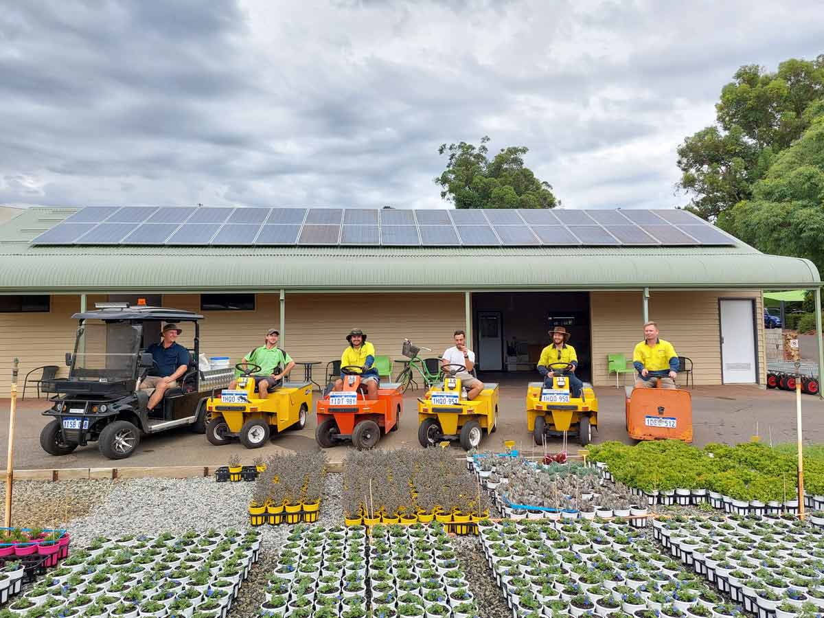 Domus Nursery solar panels and electric buggy